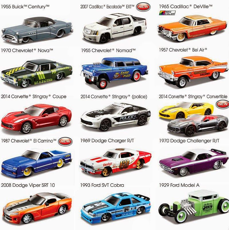 1/64 unosesentaycuatro uno64 Maisto revelado el catálogo de modelos